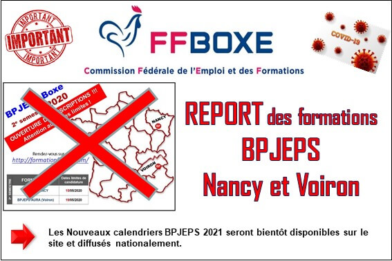 federation française boxe report formations bpjeps