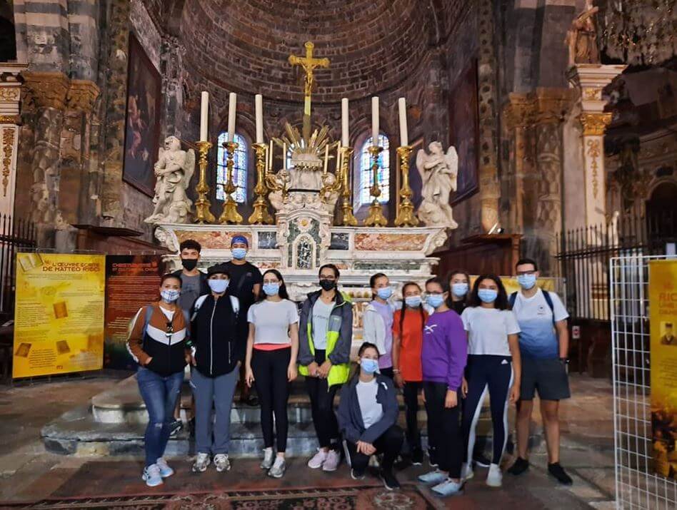 Les jeunes du boxing club Salonnais lors du stage d'été ffb