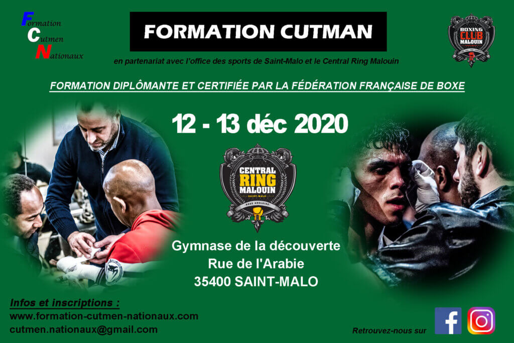flyer formation fcn cutman nationaux 2020 ffb federation française de boxe