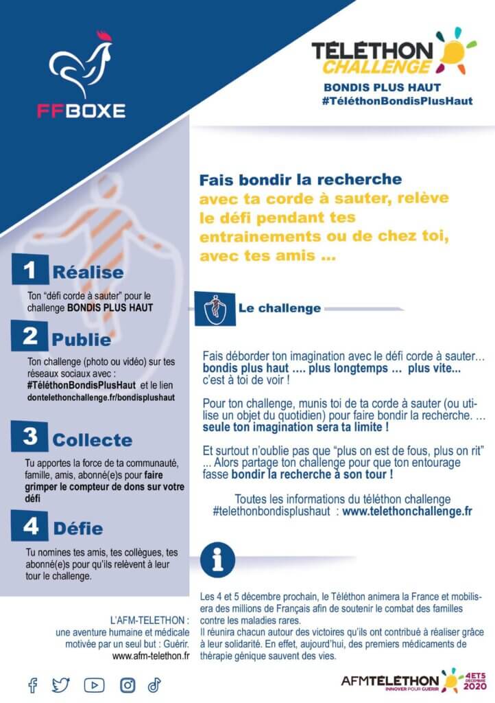 flyer telethonchallenge ffb federation française de boxe telethon