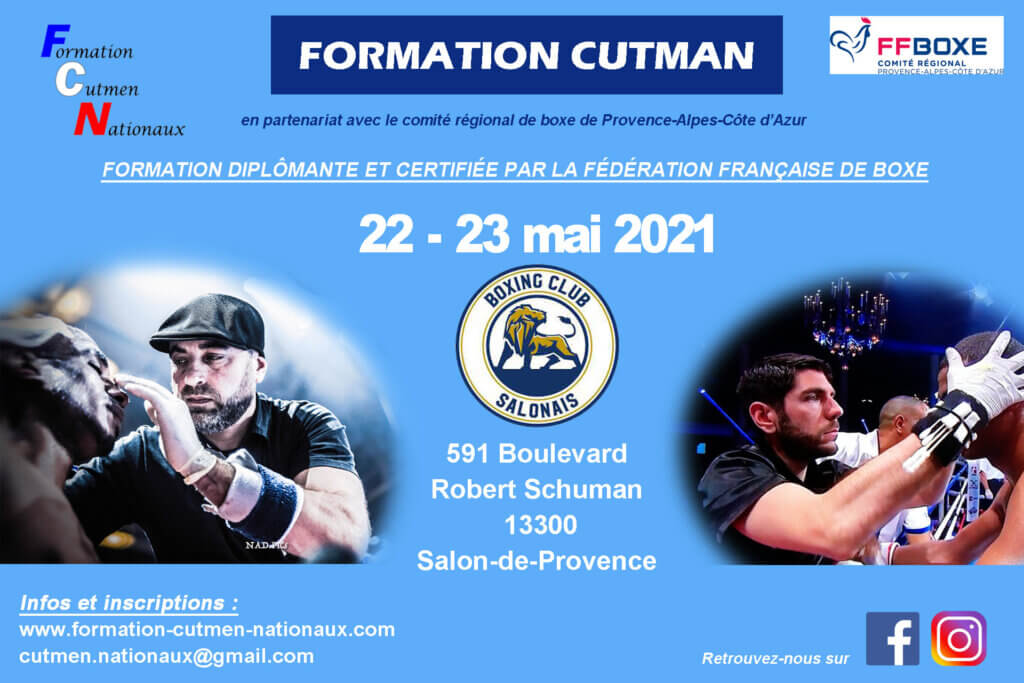 visuel formation cutman mai ffb federation francaise de boxe
