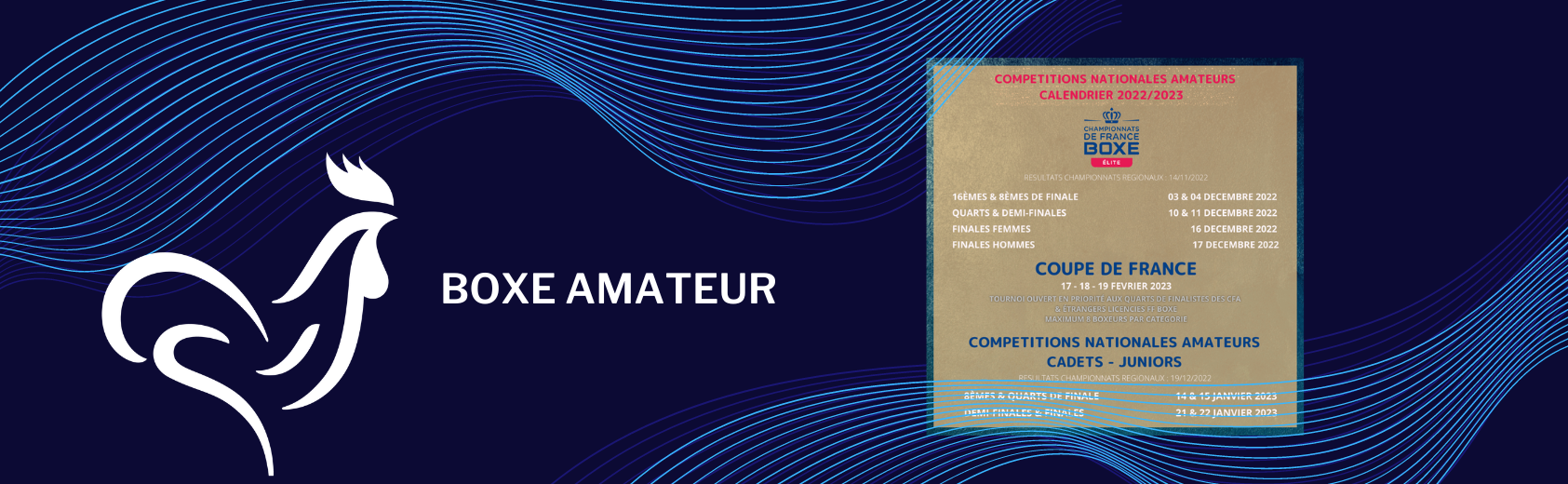 Calendrier des compétitions nationales amateurs 2022/2023 - Fédération