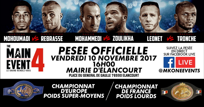 La pesée à Élancourt - Fédération Française de Boxe